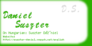 daniel suszter business card